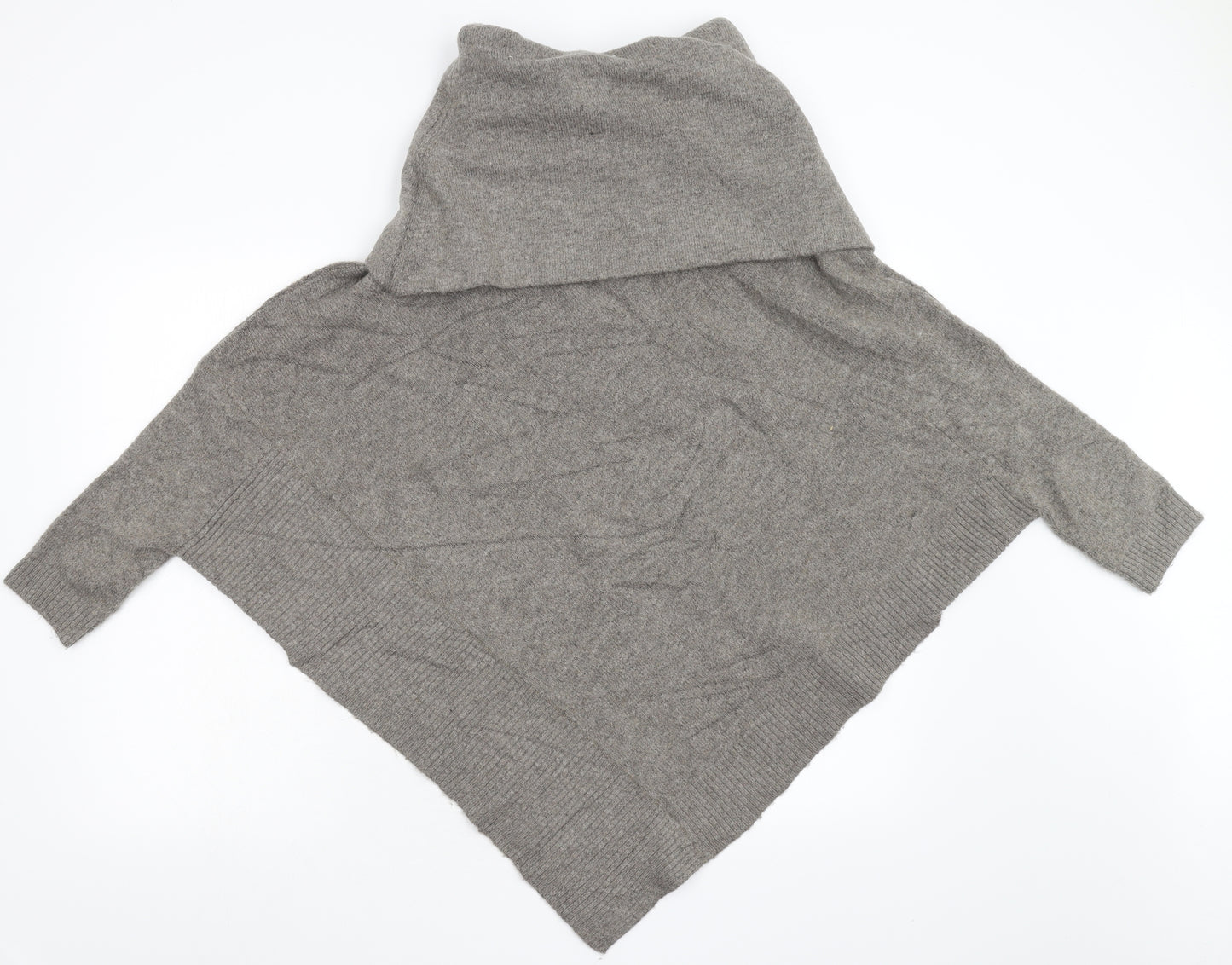 Joules Womens Grey  Knit  Poncho One Size