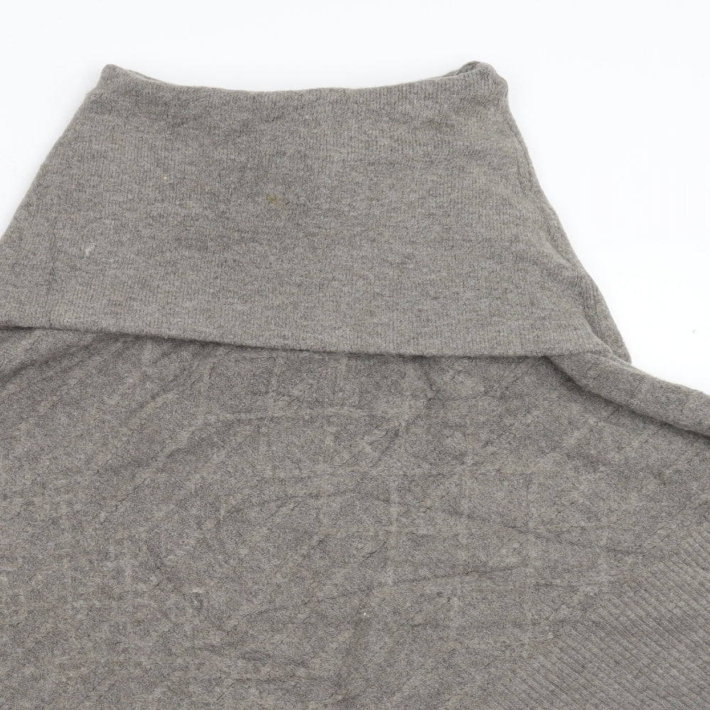 Joules Womens Grey  Knit  Poncho One Size