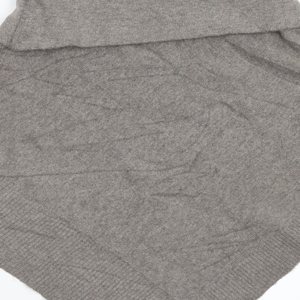 Joules Womens Grey  Knit  Poncho One Size