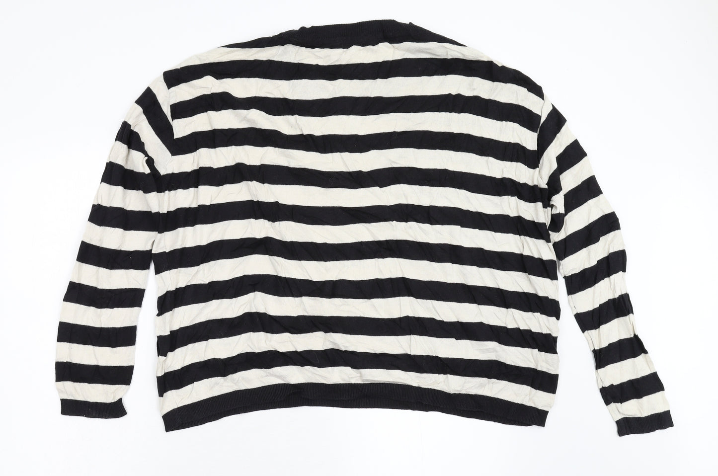 Topman Womens Multicoloured Striped Knit Pullover Jumper Size M