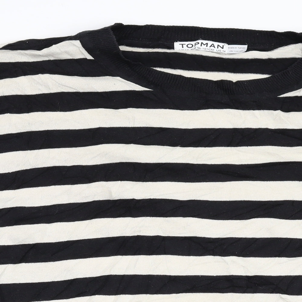 Topman Womens Multicoloured Striped Knit Pullover Jumper Size M