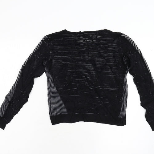 Topshop Womens Black  Knit Pullover Jumper Size 8