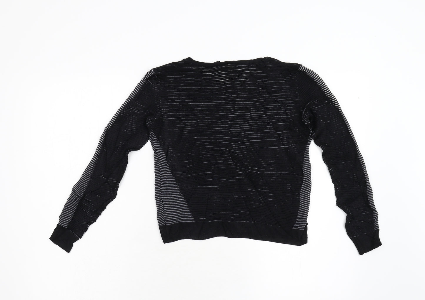 Topshop Womens Black  Knit Pullover Jumper Size 8