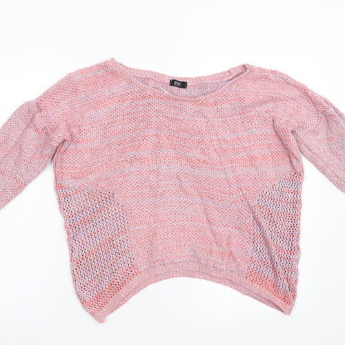 F&F Womens Pink  Knit Pullover Jumper Size 10
