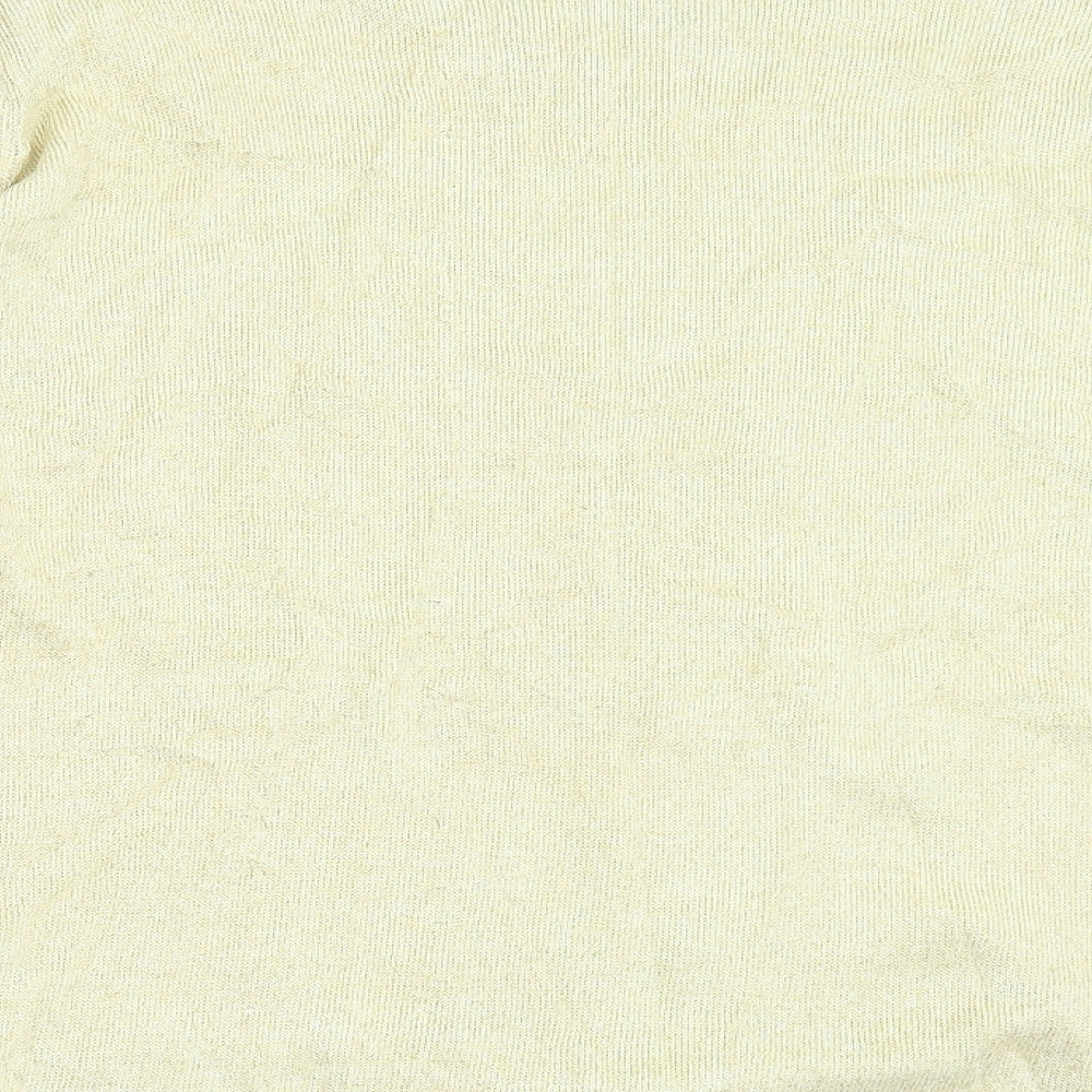 Fay Louise Womens Yellow  Knit Pullover Jumper Size L