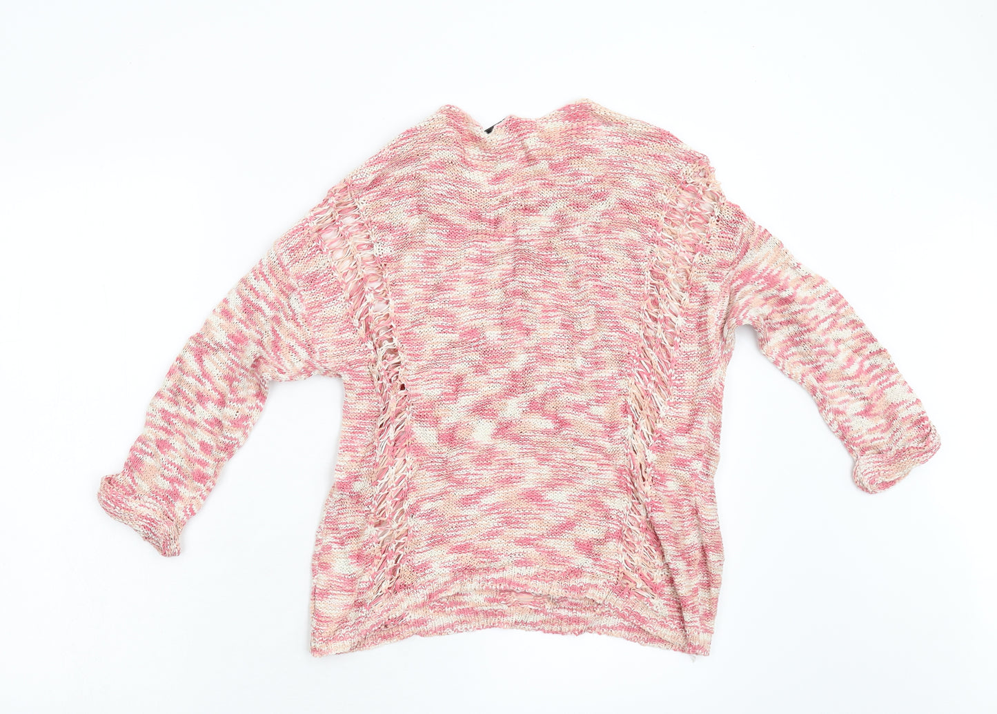 DKNY Womens Pink  Knit Pullover Jumper Size S