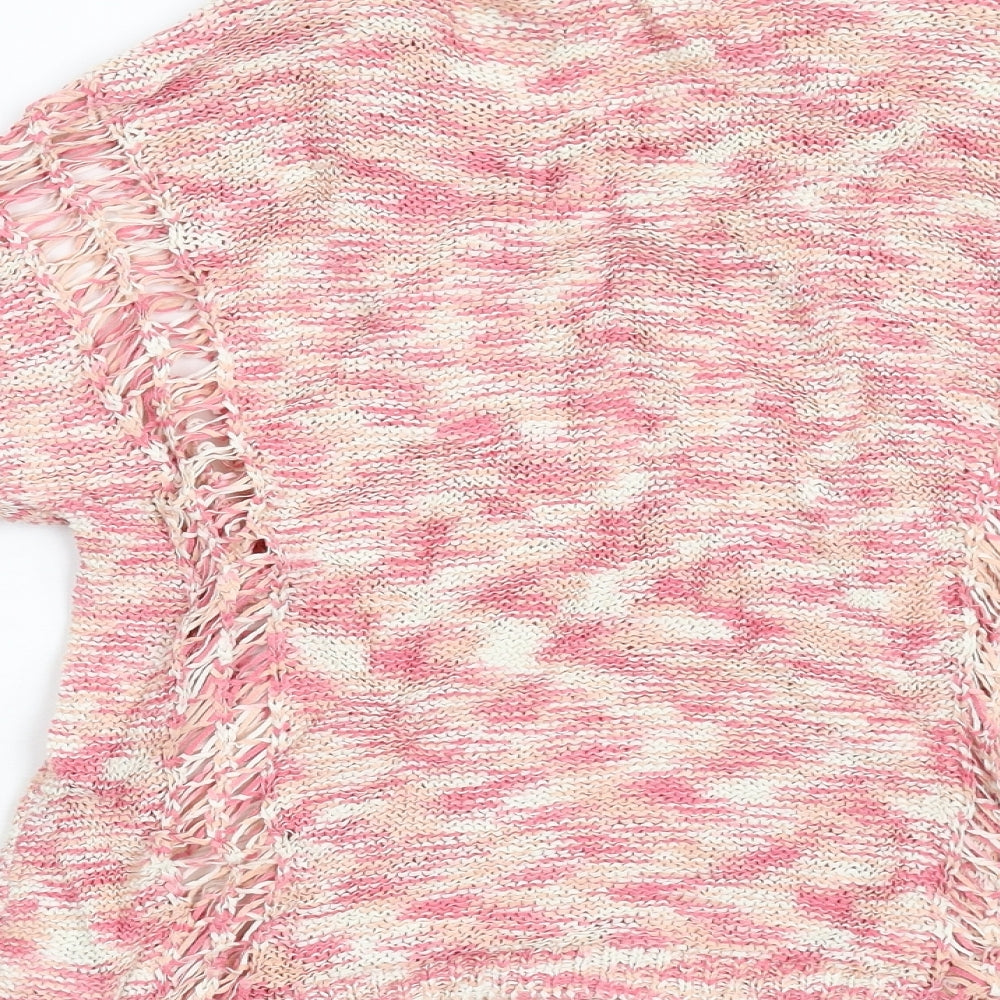 DKNY Womens Pink  Knit Pullover Jumper Size S