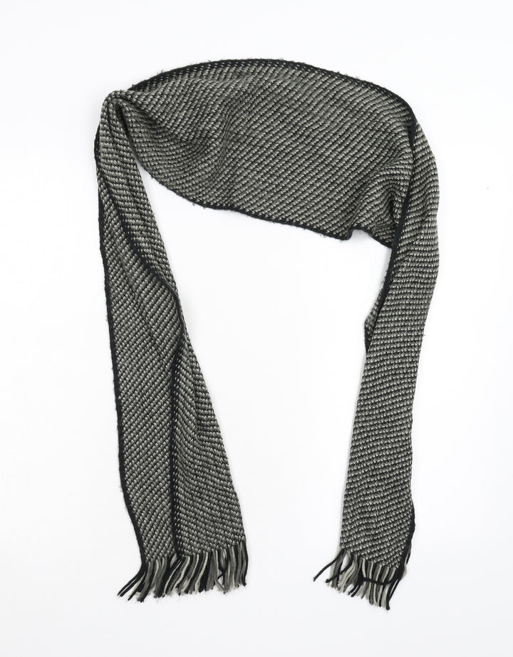 Preworn Unisex Grey Geometric   Scarf