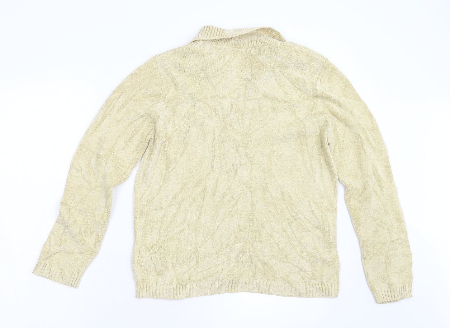 M&S Womens Beige   Cardigan Jumper Size 12
