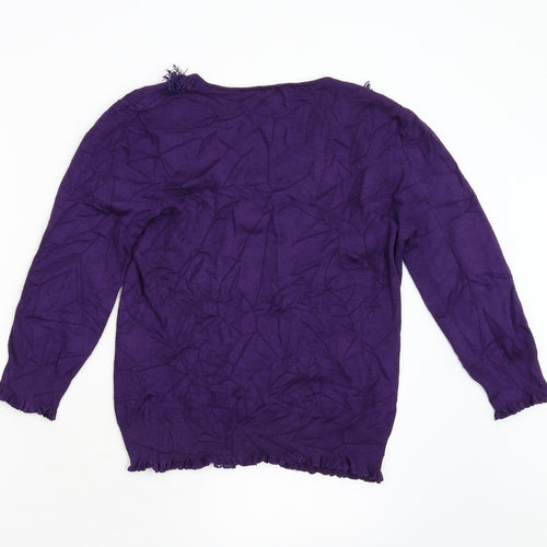 Per Una Womens Purple   Pullover Jumper Size 10
