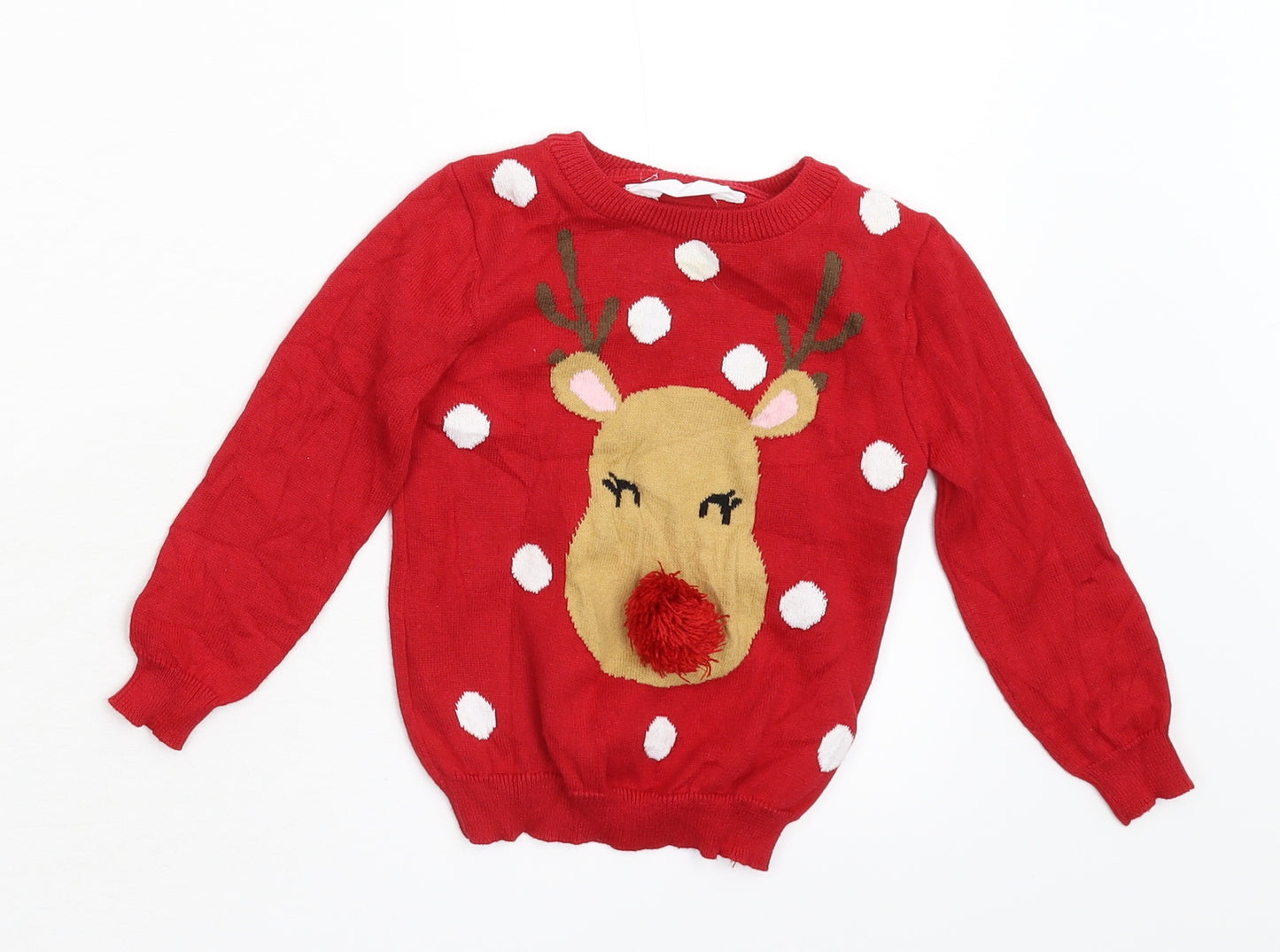 Primark Baby Red   Pullover Jumper Size 18-24 Months