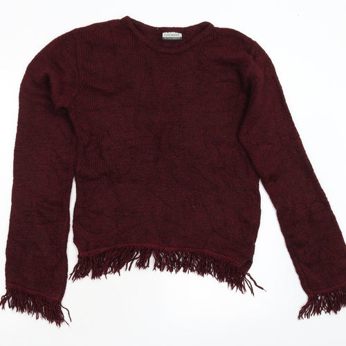 Clock House Womens Red   Pullover Jumper Size M