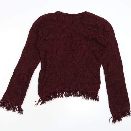 Clock House Womens Red   Pullover Jumper Size M