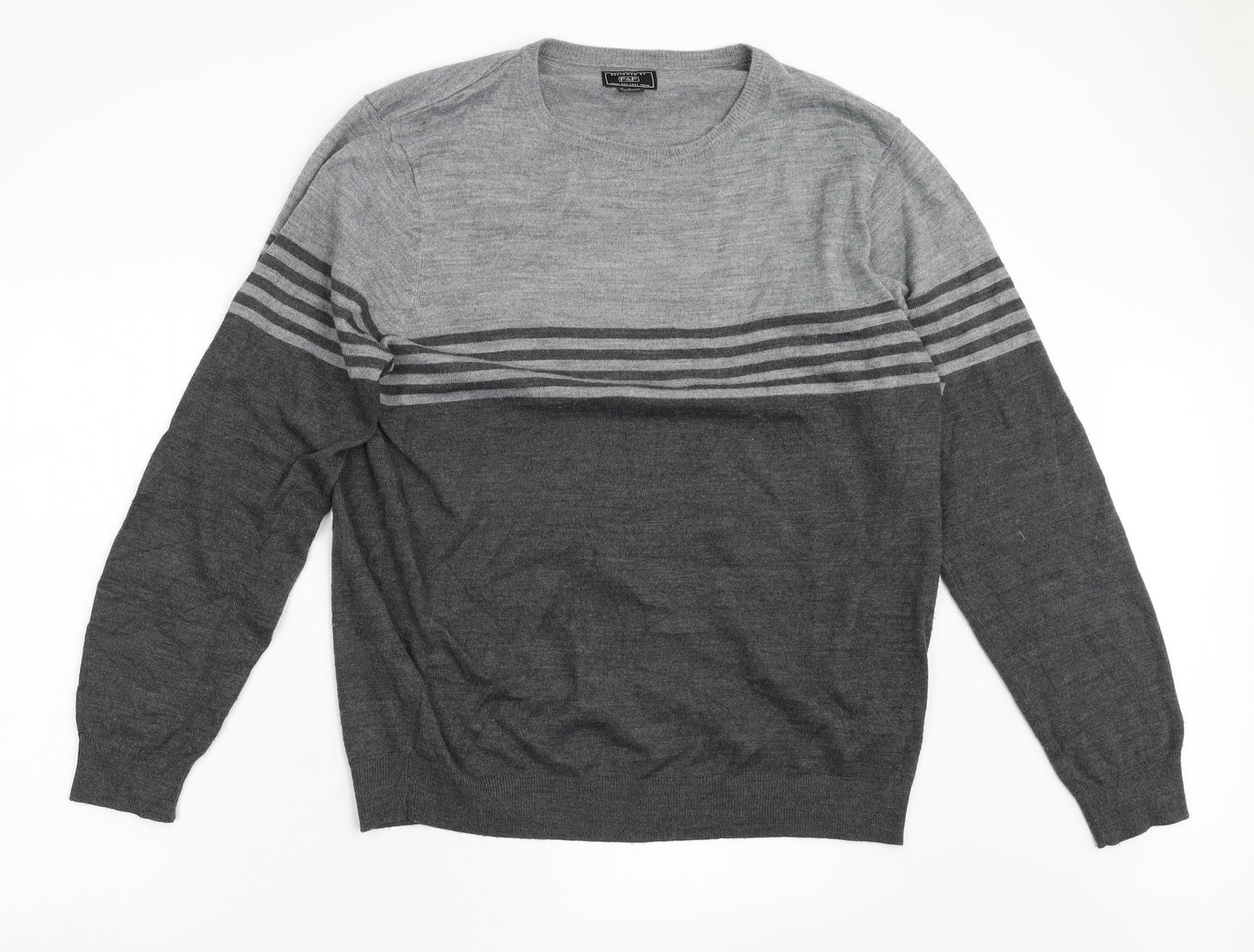 F&F Mens Grey   Pullover Jumper Size XL