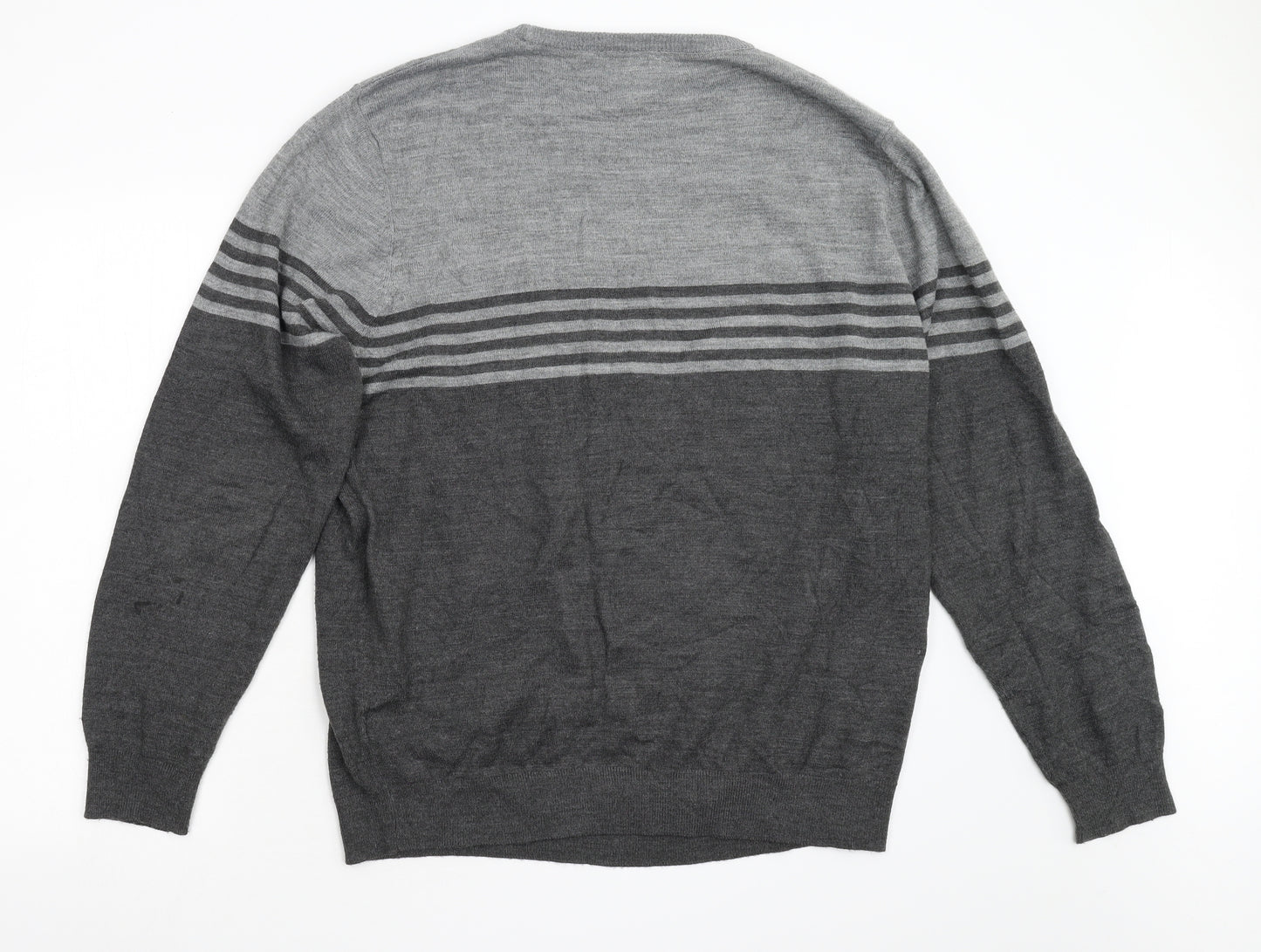 F&F Mens Grey   Pullover Jumper Size XL
