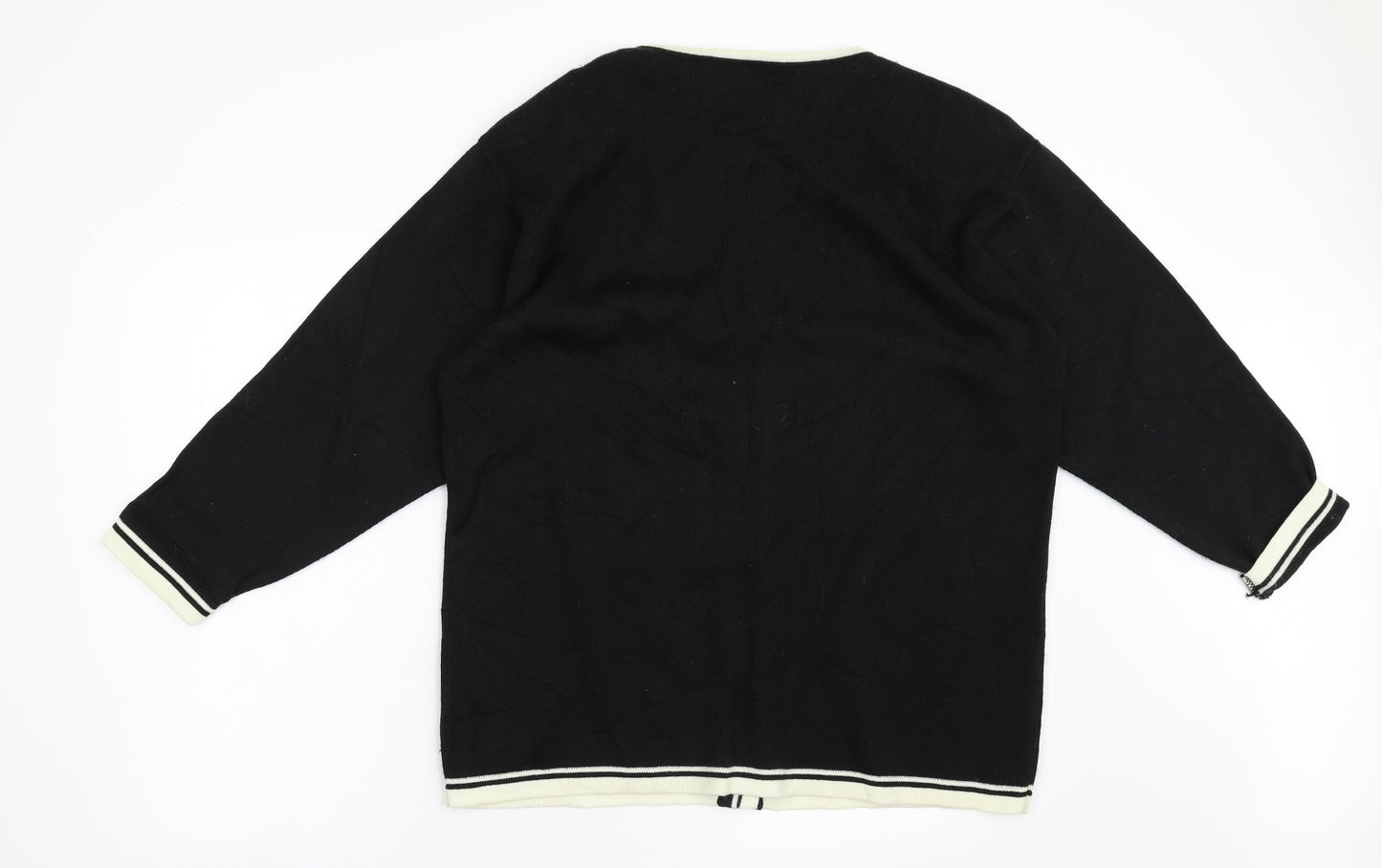 Rich Lady Womens Black   Cardigan Jumper One Size