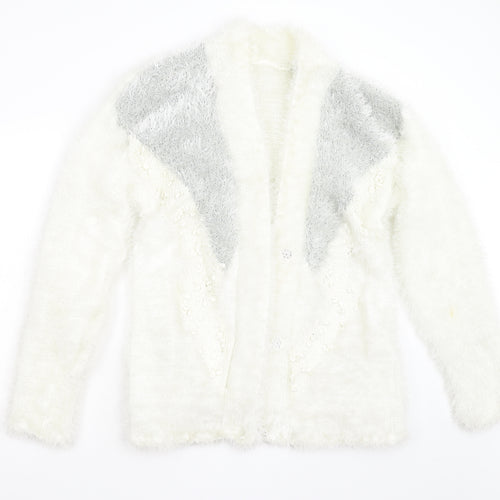 Preworn Womens Ivory   Cardigan Jumper Size L