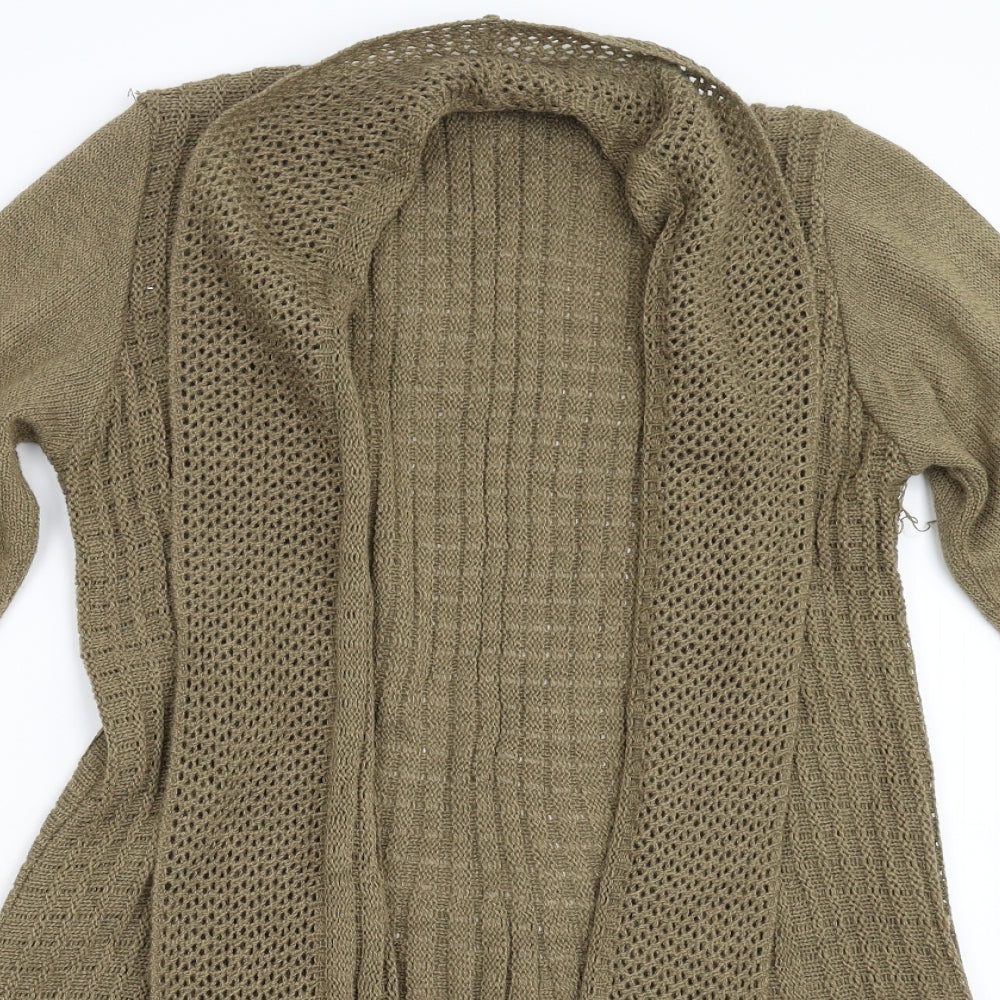 Pura Moda Womens Green   Cardigan Jumper Size M