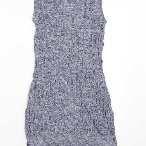 M&S Womens Blue   Jumper Dress  Size 6