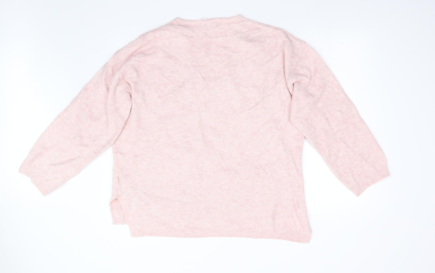 M&S Womens Pink   Pullover Jumper Size L