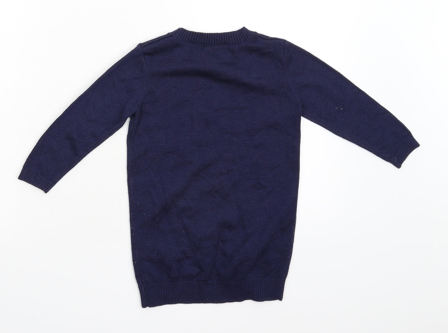 Nutmeg Girls Blue   Pullover Jumper Size 2-3 Years  - Unicorn