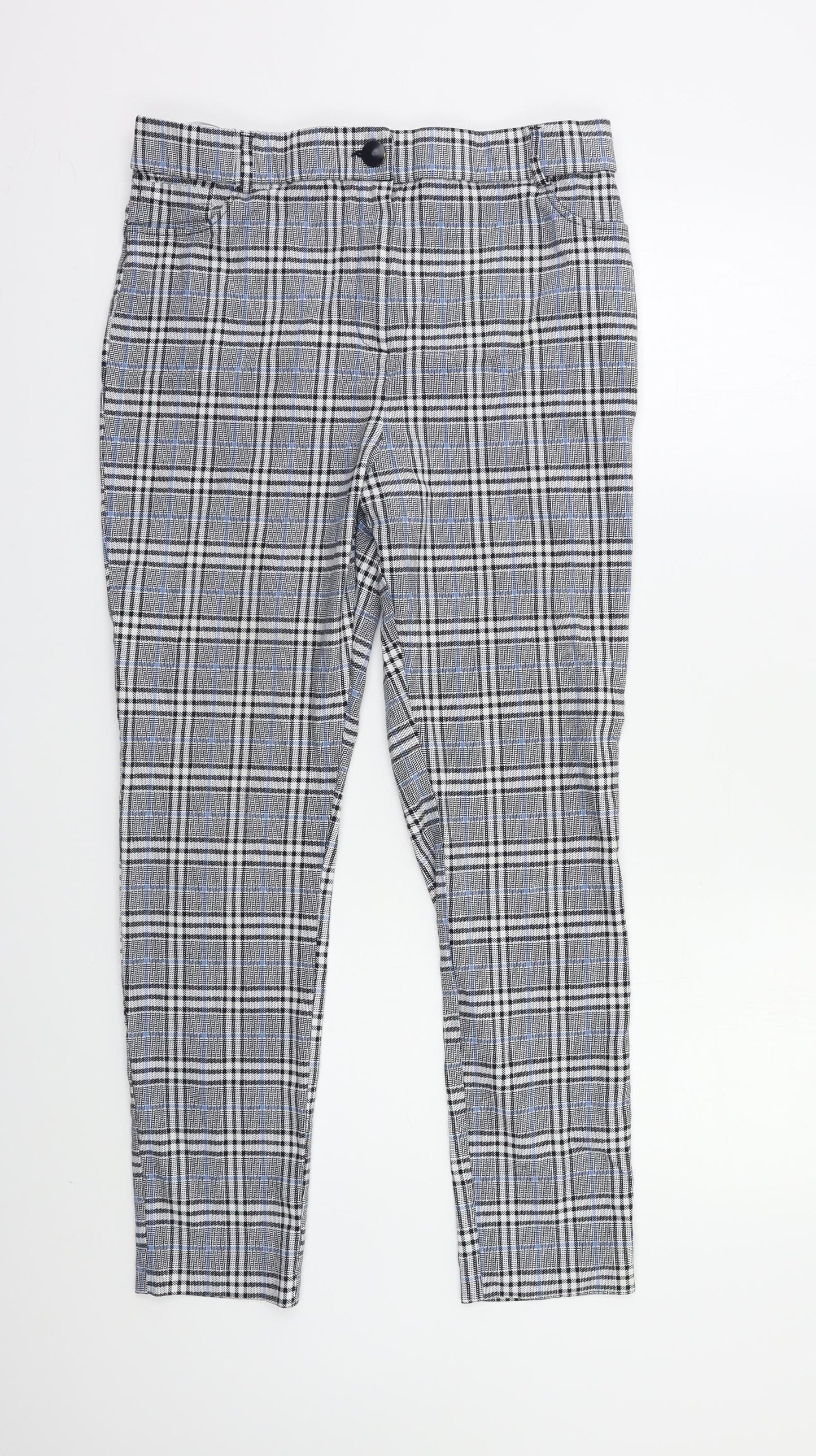 Primark Womens Multicoloured Check  Trousers  Size 18 L26 in