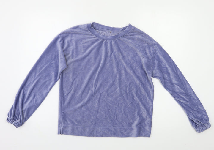 Preworn Womens Blue Pullover Sweatshirt Size 6