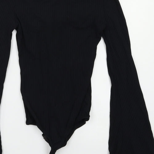 PRETTYLITTLETHING Womens Black   Bodysuit One-Piece Size 8