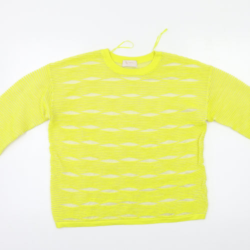 TU Womens Yellow   Pullover Jumper Size 12