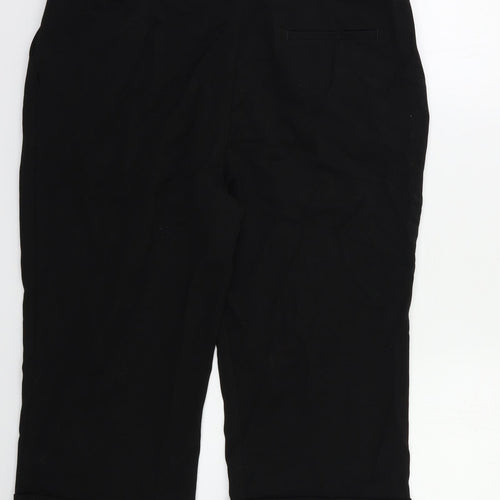 M&S Womens Black   Capri Trousers Size 18 L20 in