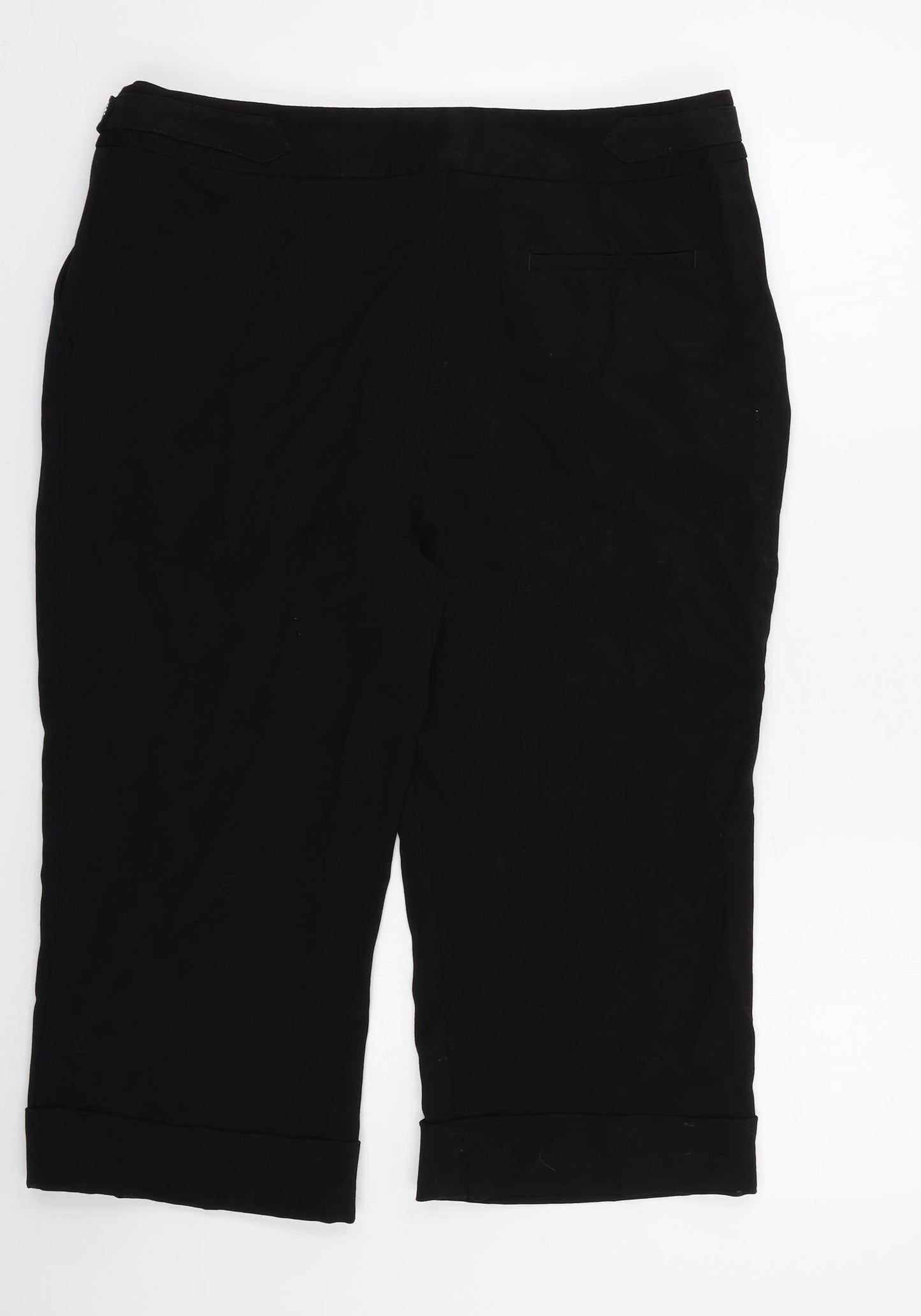 M&S Womens Black   Capri Trousers Size 18 L20 in