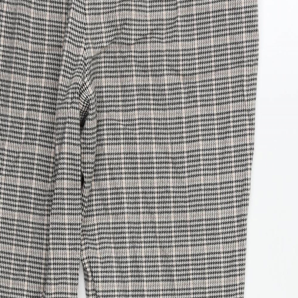 F&F Womens Multicoloured Check  Trousers  Size 12 L27 in