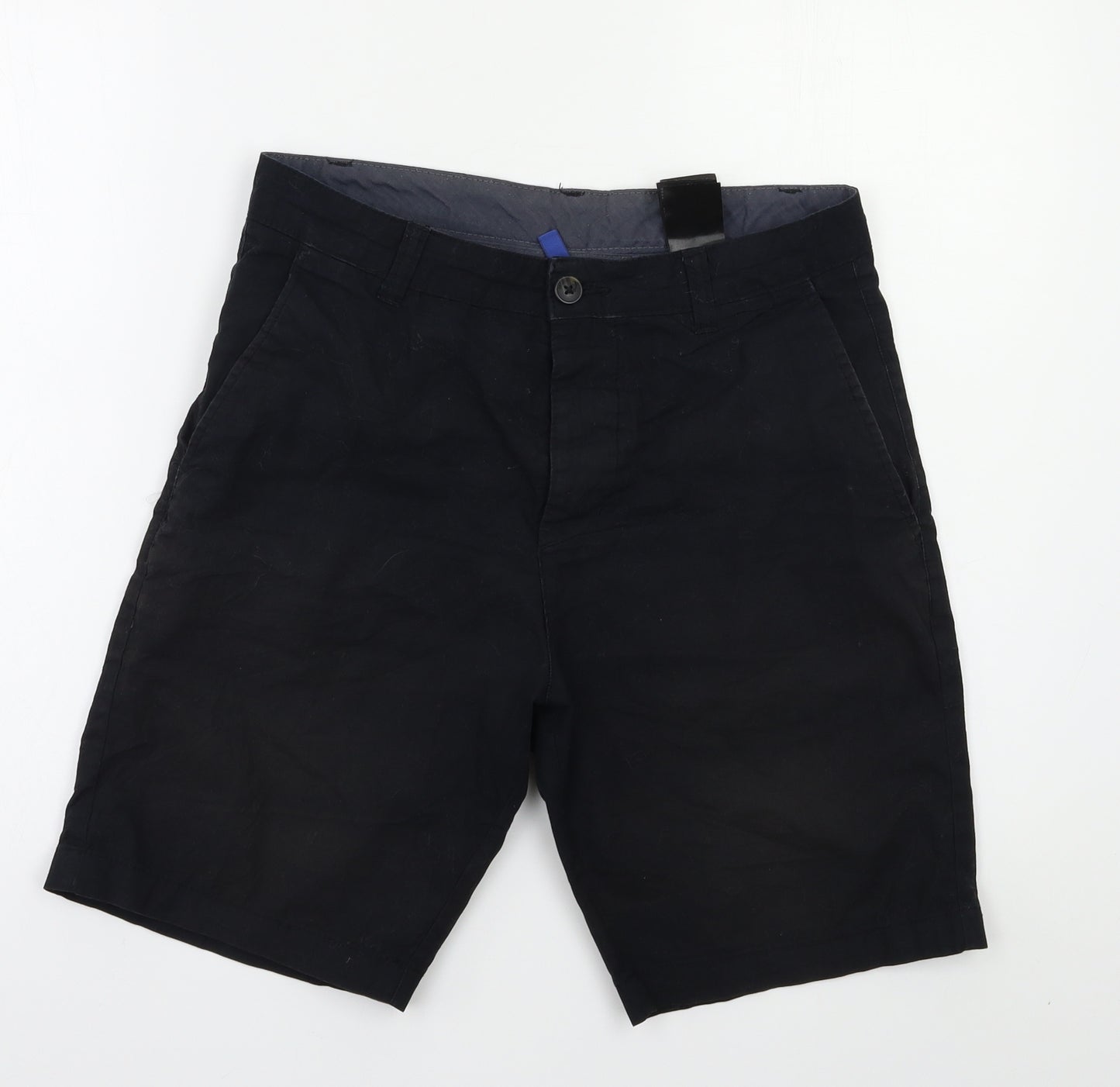 H&M Mens Black   Cargo Shorts Size 30