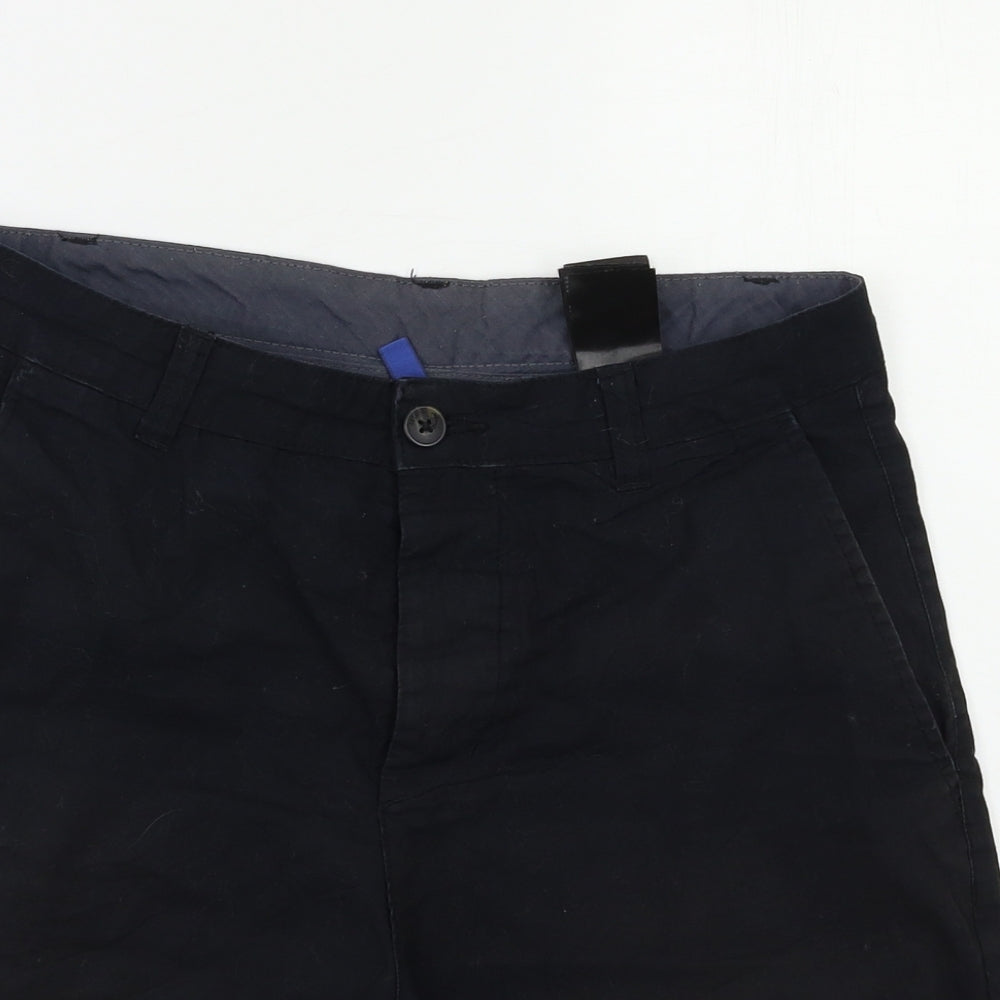 H&M Mens Black   Cargo Shorts Size 30