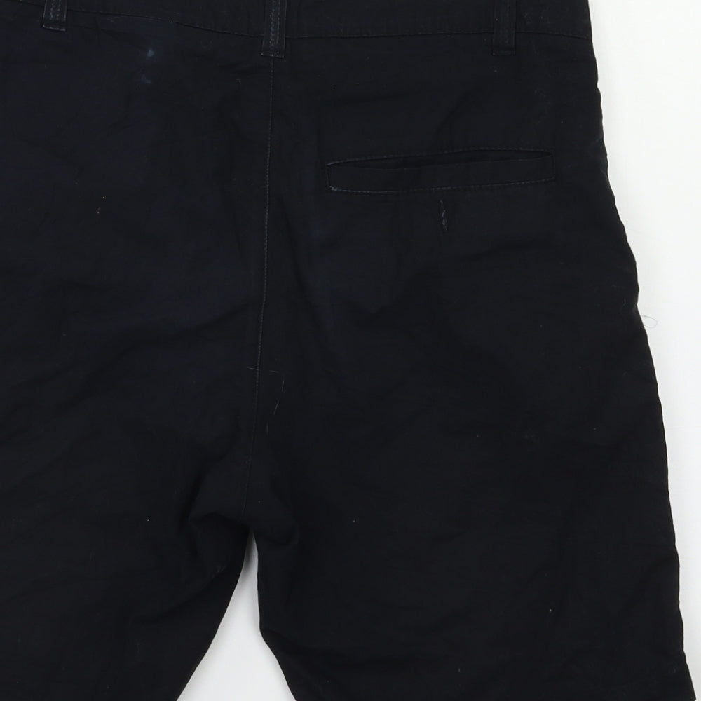 H&M Mens Black   Cargo Shorts Size 30