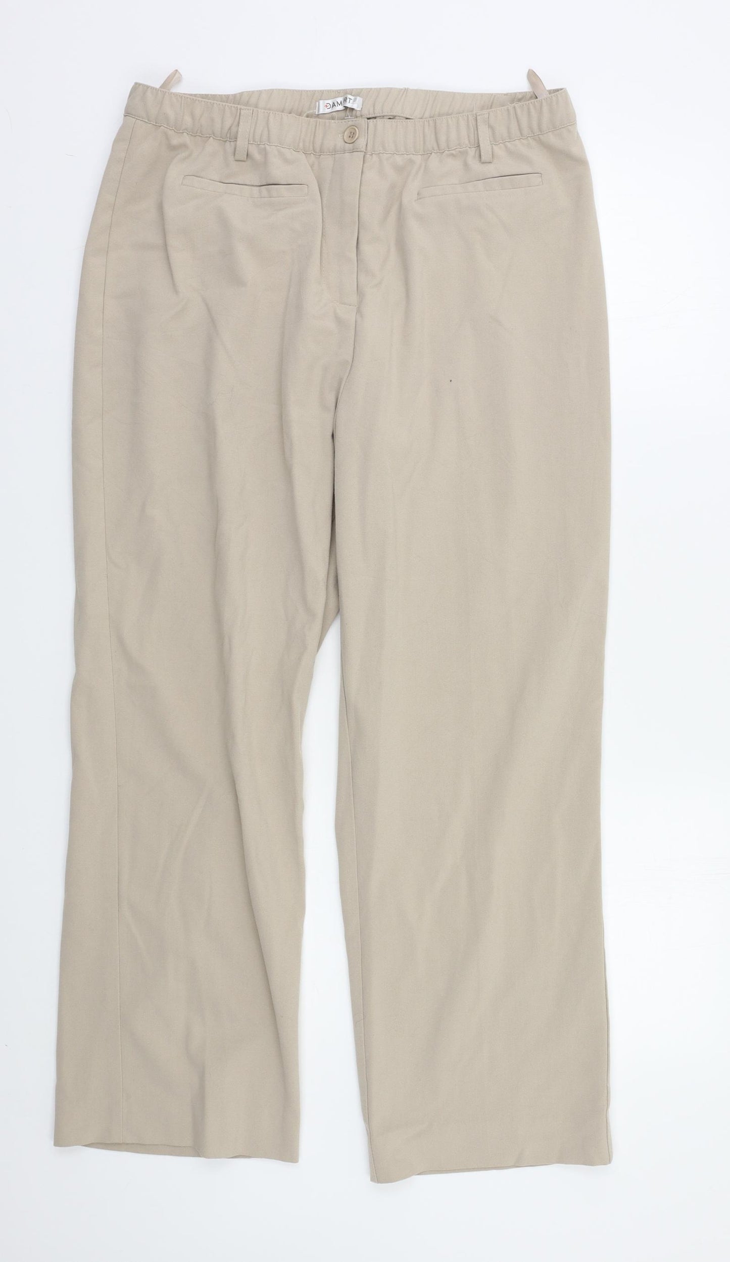 Damart Womens Beige   Trousers  Size 16 L25 in