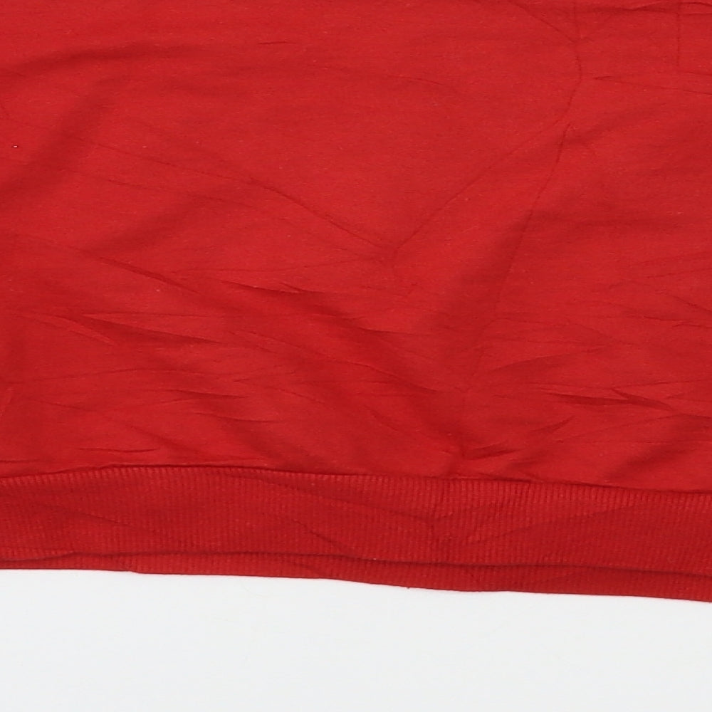 Select Womens Red   Pullover Sweatshirt Size 8