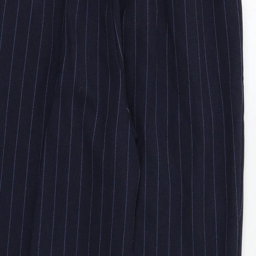 TU Womens Blue Striped  Dress Pants Trousers Size 8 L25 in