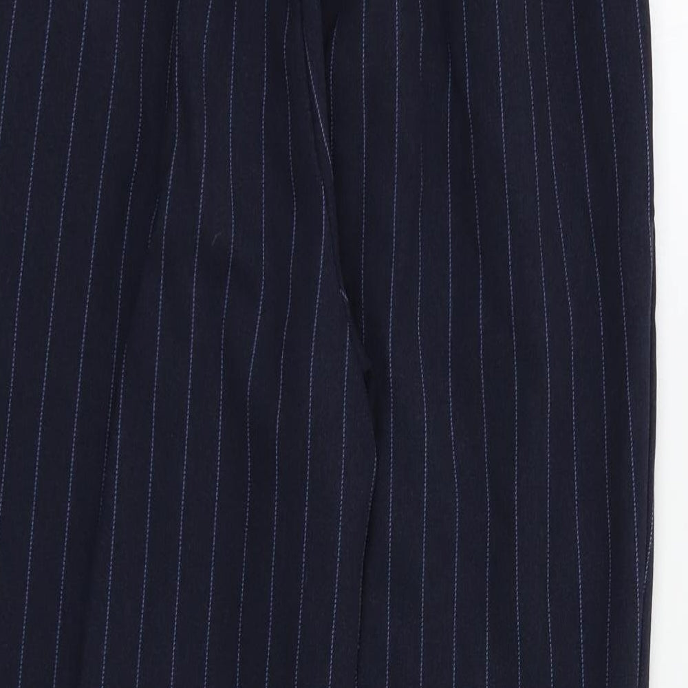 TU Womens Blue Striped  Dress Pants Trousers Size 8 L25 in