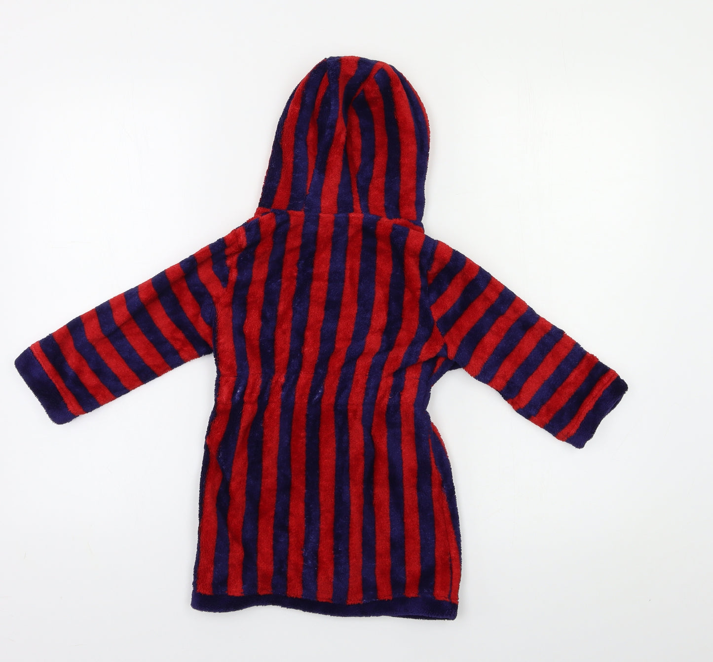 miniclub Boys Red Striped   Robe Size 2 Years
