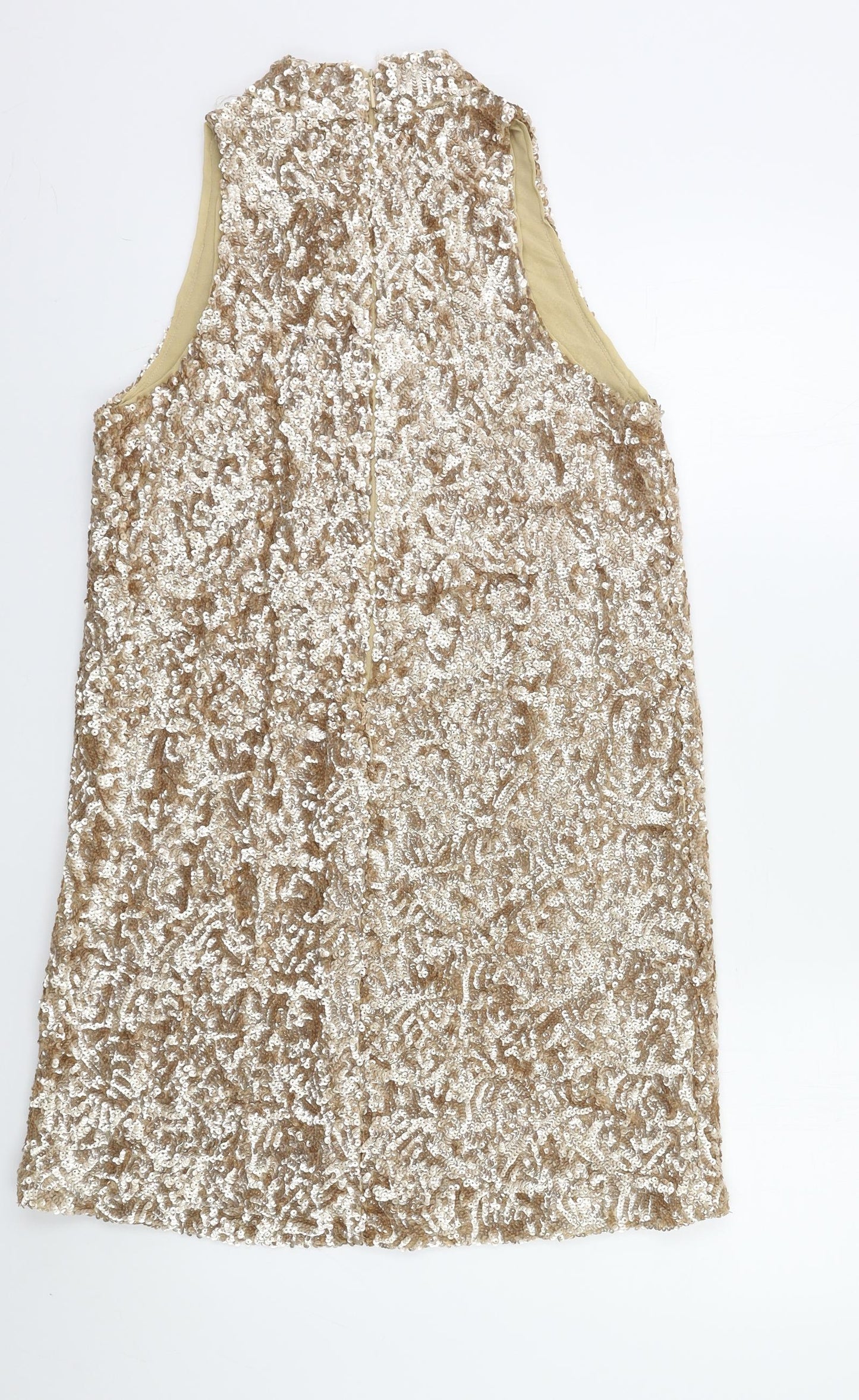 Mango Womens Gold   Bodycon  Size S