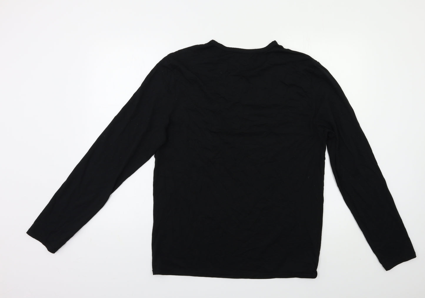 M&S Womens Black   Basic T-Shirt Size L