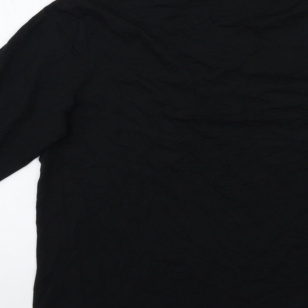 M&S Womens Black   Basic T-Shirt Size L