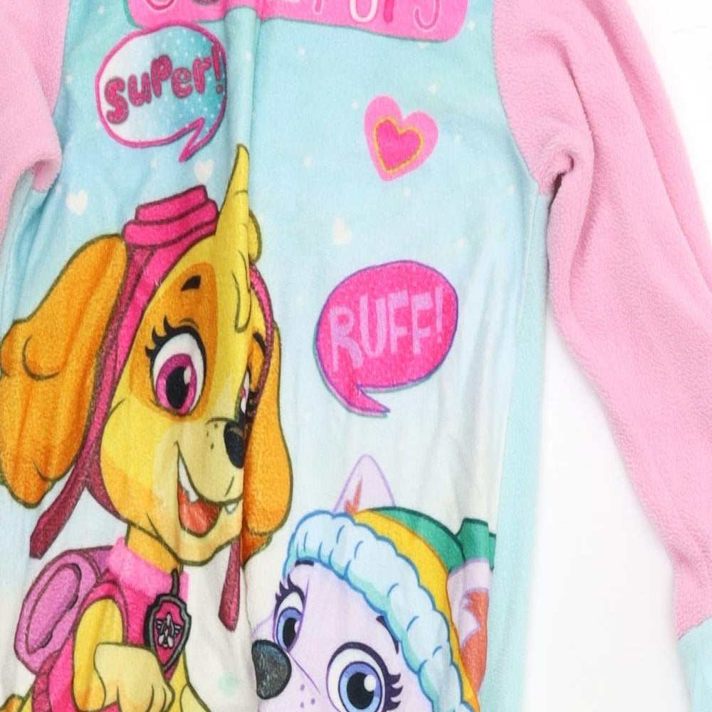 Paw Patrol Girls Multicoloured Solid   Bodysuit Size 4-5 Years  - Paw Patrol
