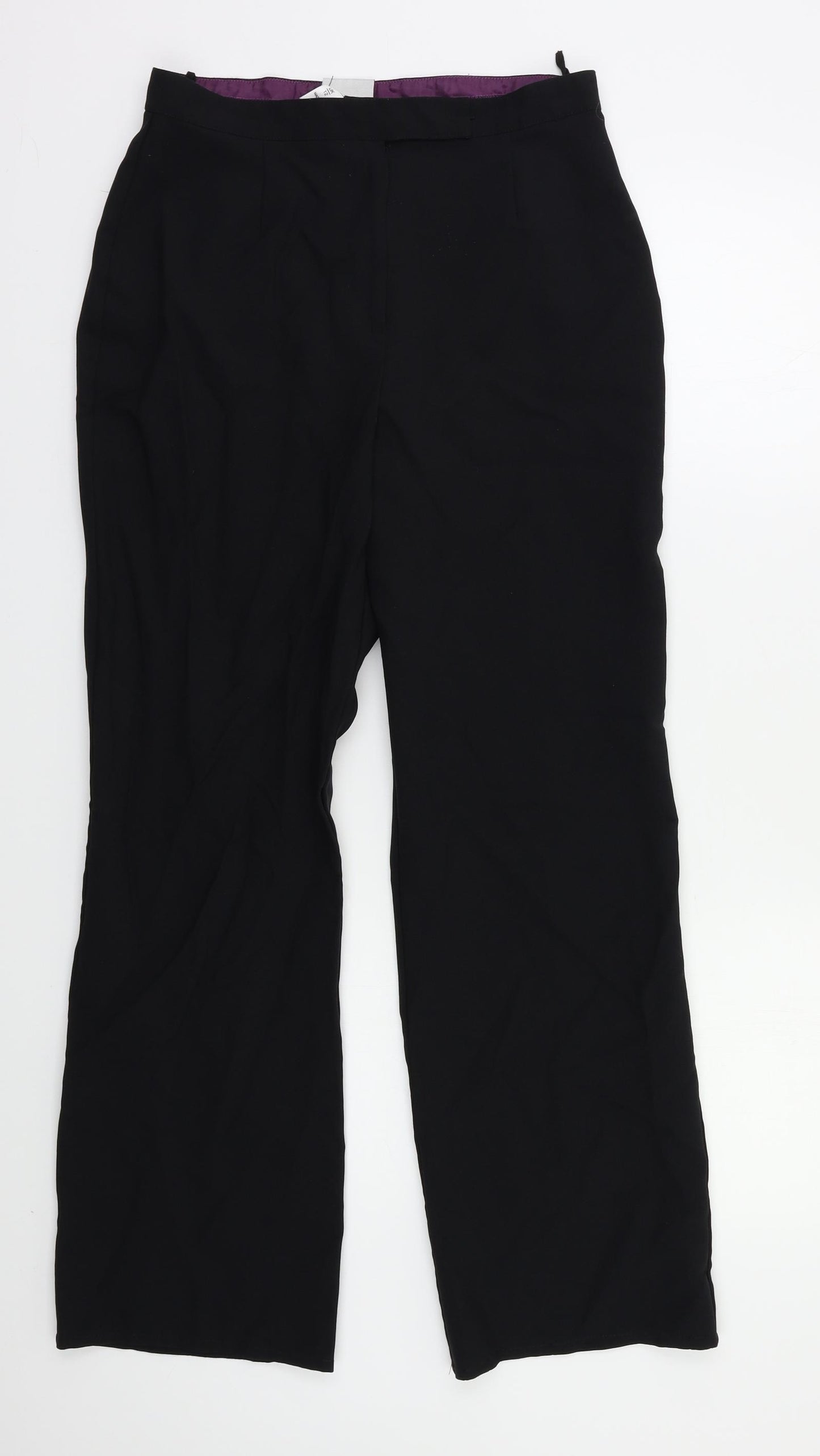 NL Collection Womens Black   Trousers  Size 12 L27 in