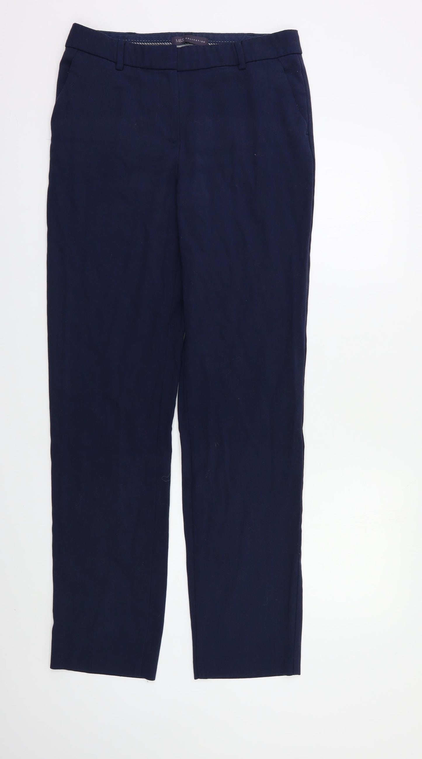 M&S Womens Blue   Trousers  Size 10 L30 in