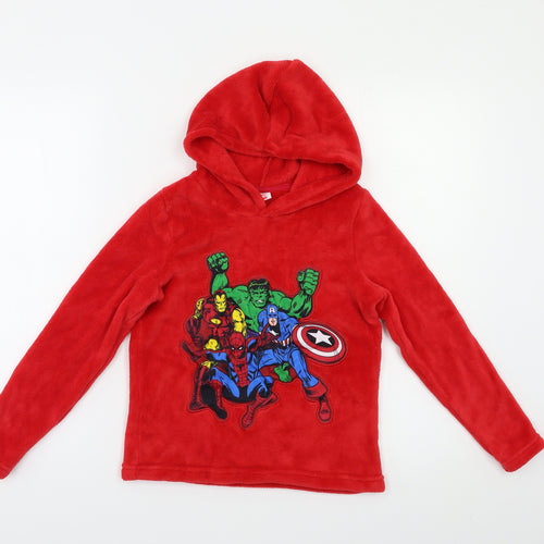 Marvel Comics Girls Red   Pullover Hoodie Size 9 Years  - Superheroes
