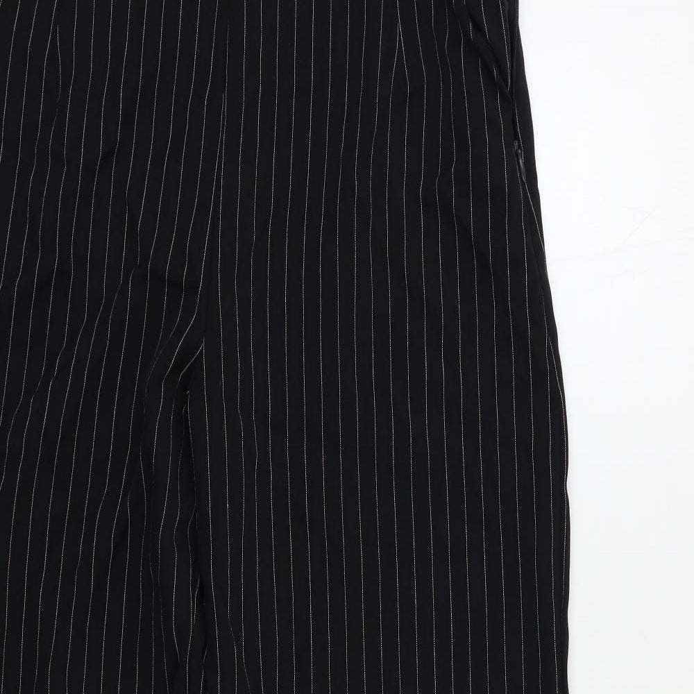 Love Womens Black Striped  Trousers  Size M L31 in