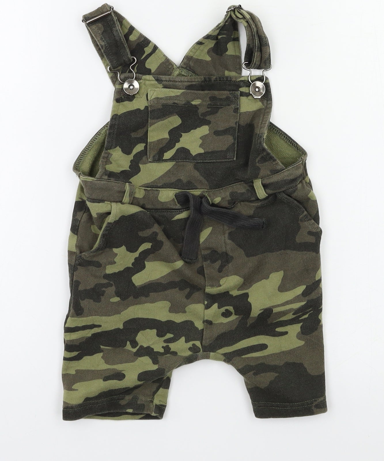 NEXT Boys Green Camouflage  Dungarees Trousers Size 2-3 Years