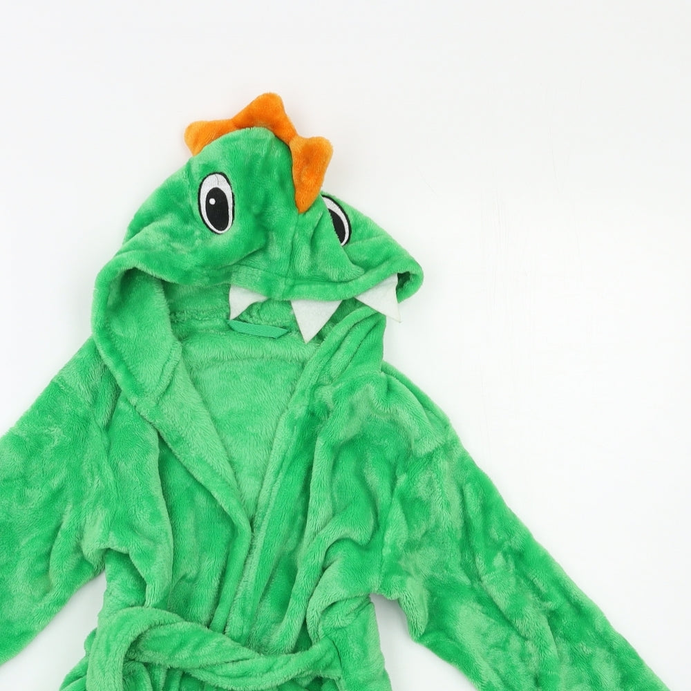 Preworn Boys Green    Robe Size 4-5 Years